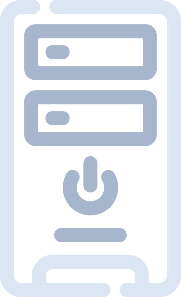 Pc Tower Creative Icon Design vector