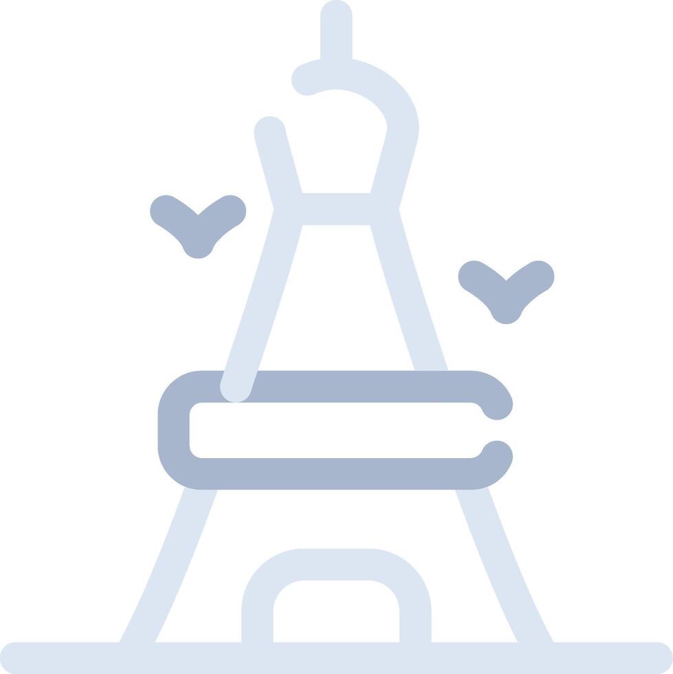 Eiffel Tower Creative Icon Design vector