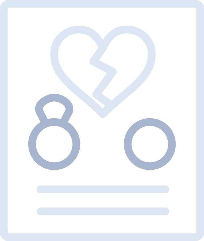 Divorce Creative Icon Design vector