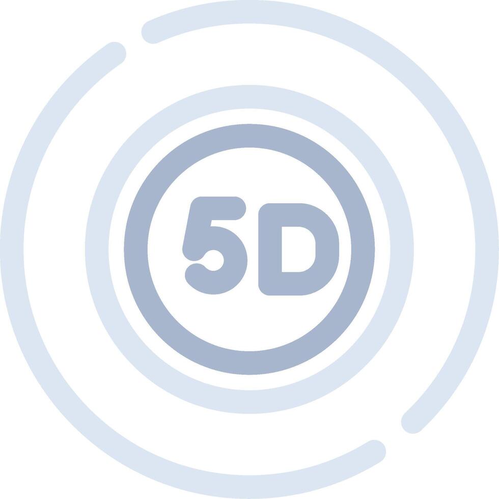 5D Data Storage Creative Icon Design vector