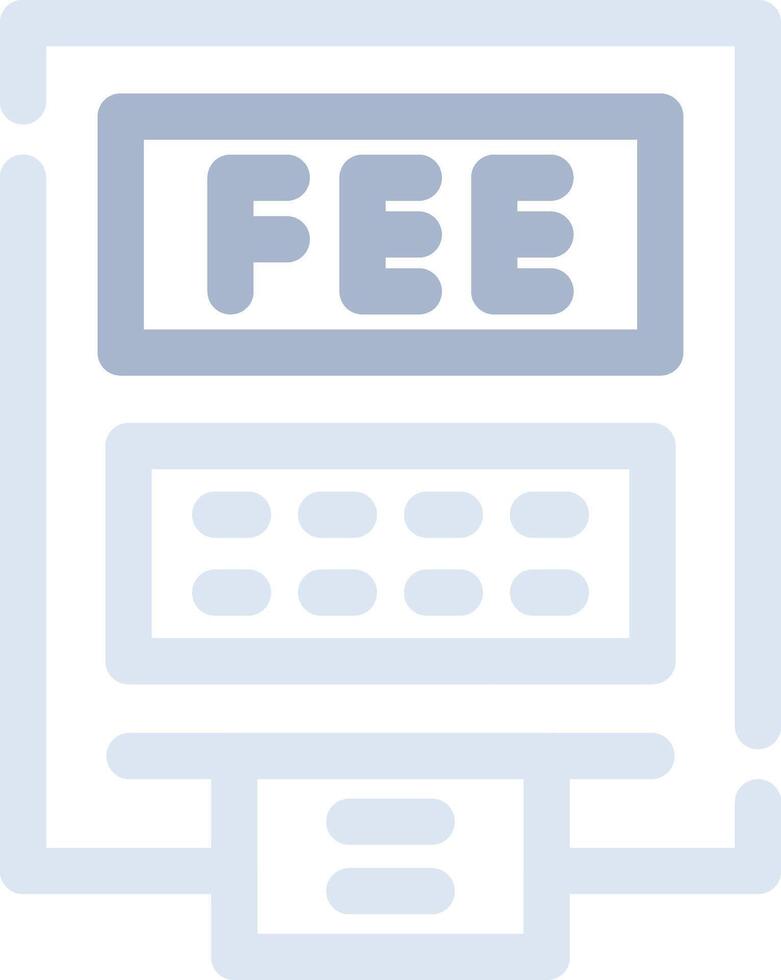 ATM Fees Creative Icon Design vector