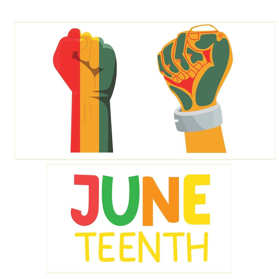 Juneteenth Independence Day Design vector