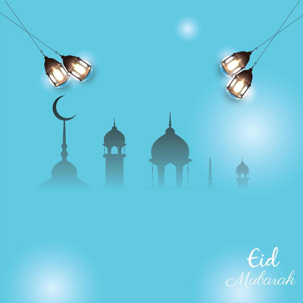 eid ul adha Mubarak antecedentes diseño vector