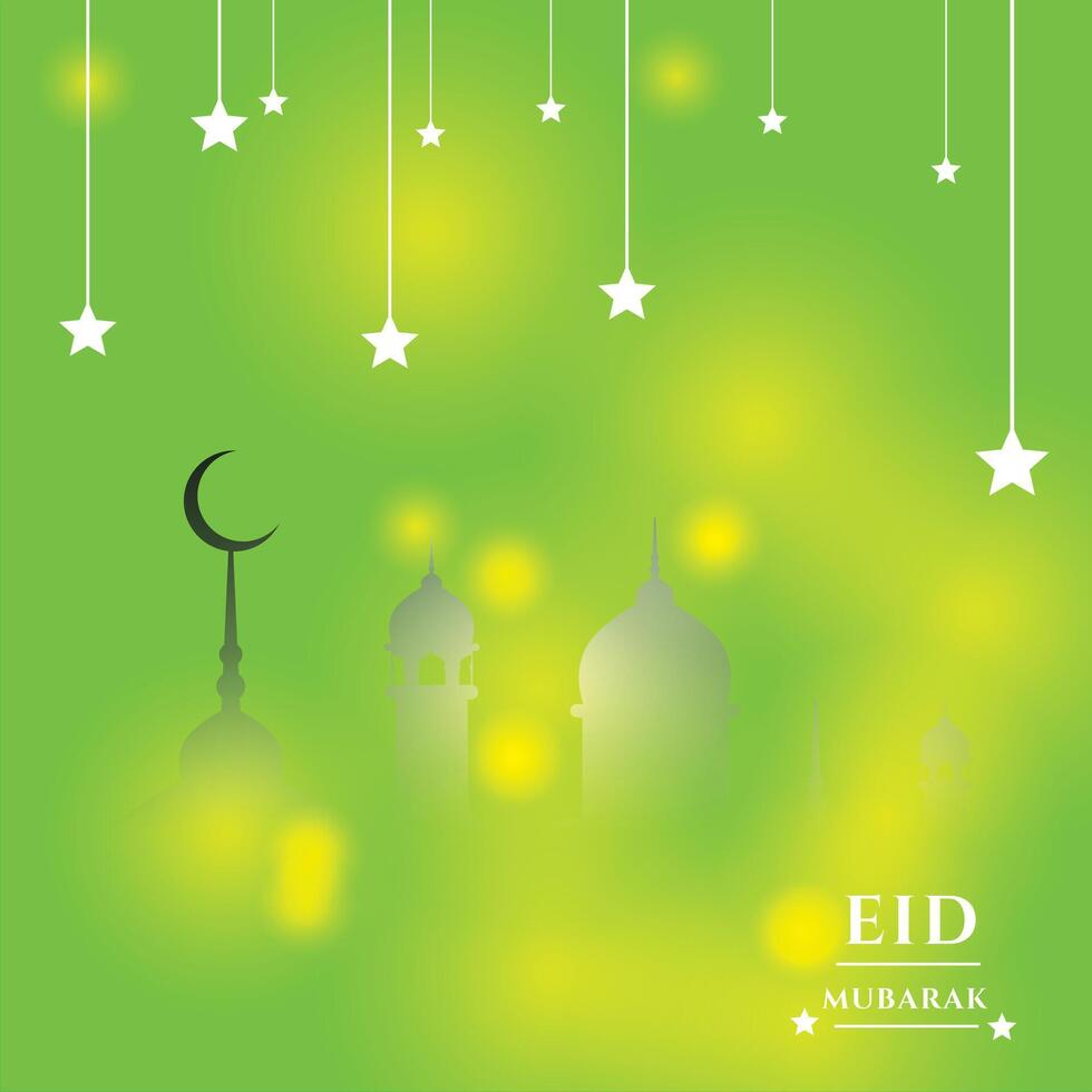 Eid Al Adha and Eid Al Fitr mubarak background design vector