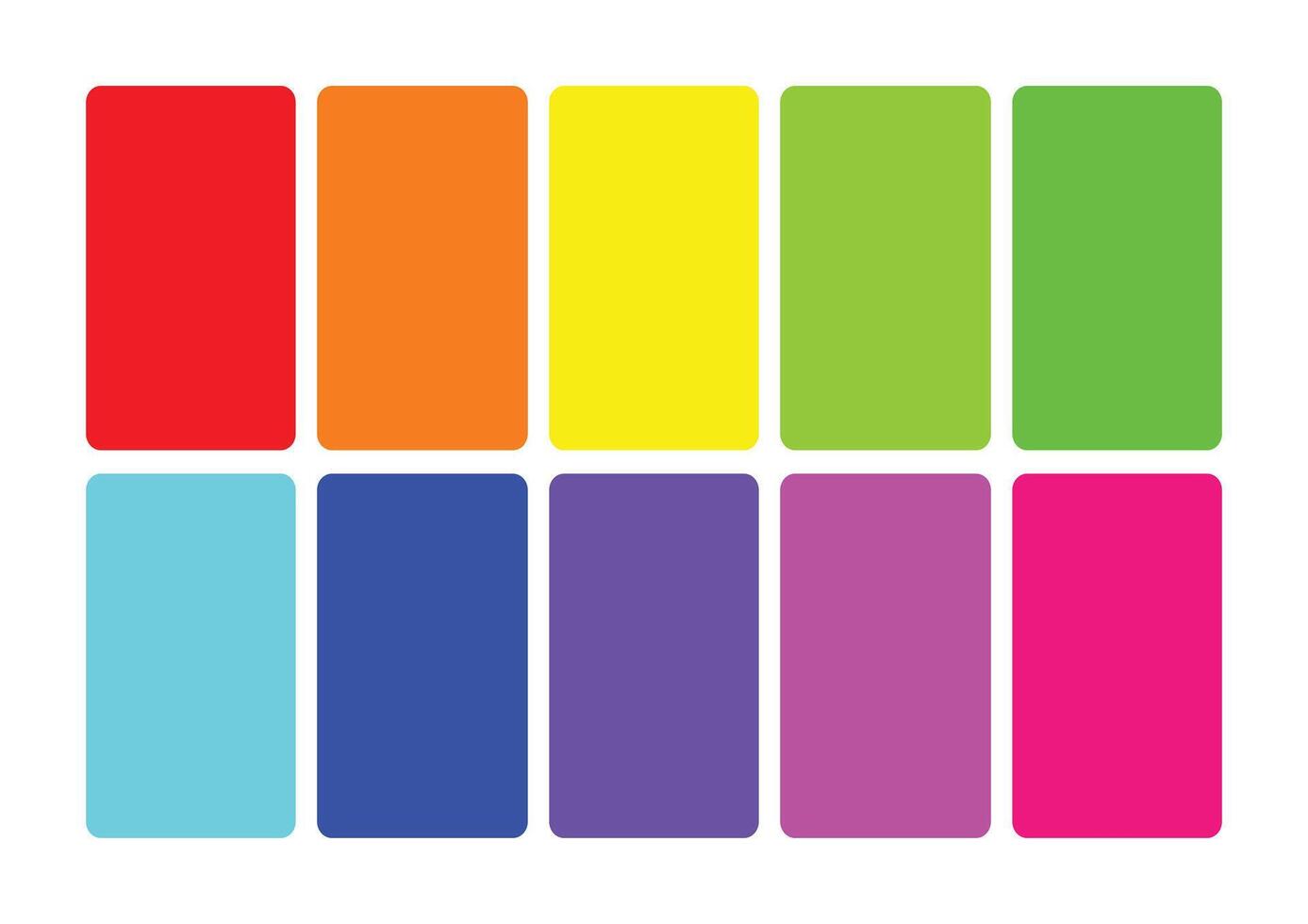 Red colorful vibrant spectrum palette vector illustration