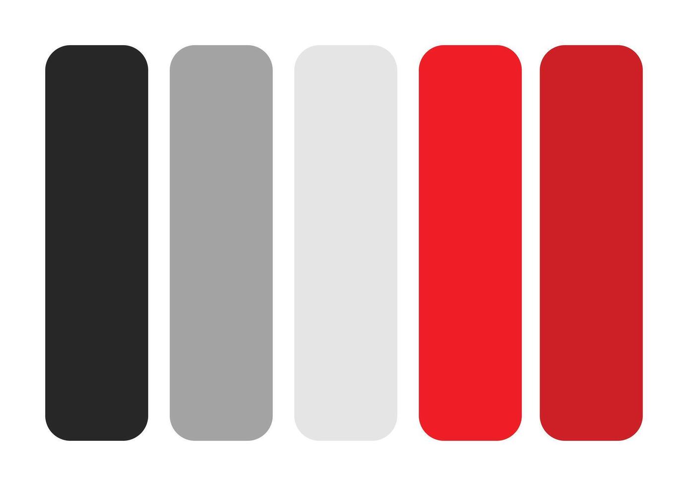 Bold Elegance Black Red and Grey Color Combination Palette 41638419 Vector Art at Vecteezy
