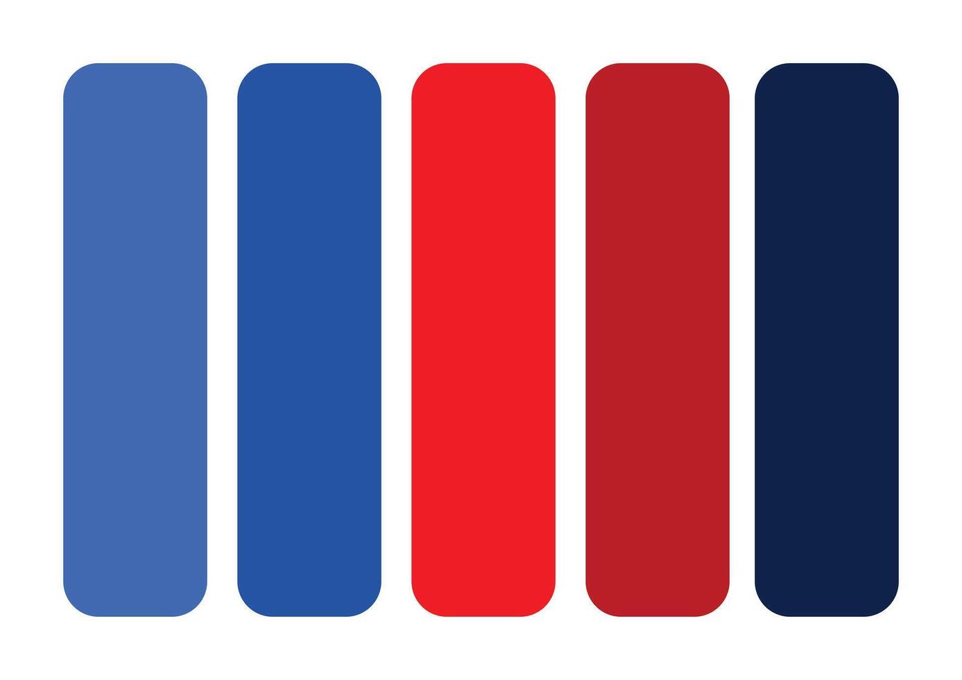 Crimson Serenity Red and Blues Color Palette vector