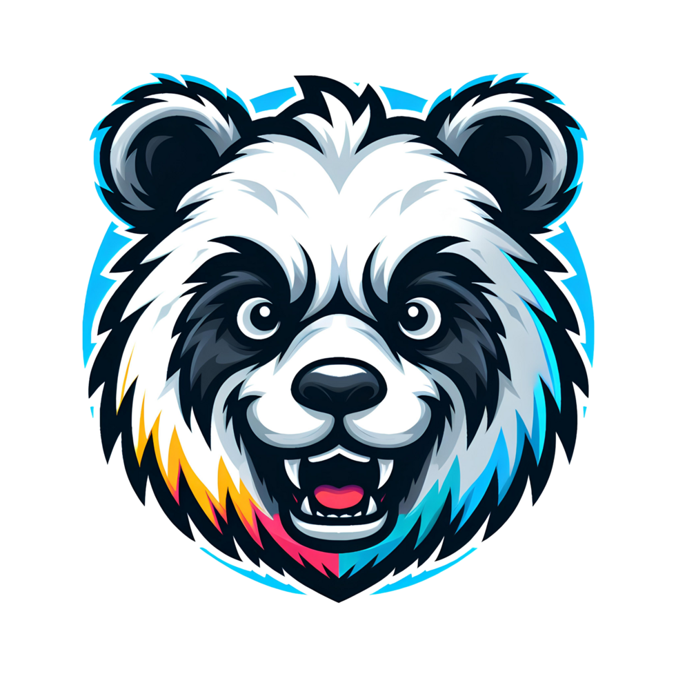 AI generated head of panda png