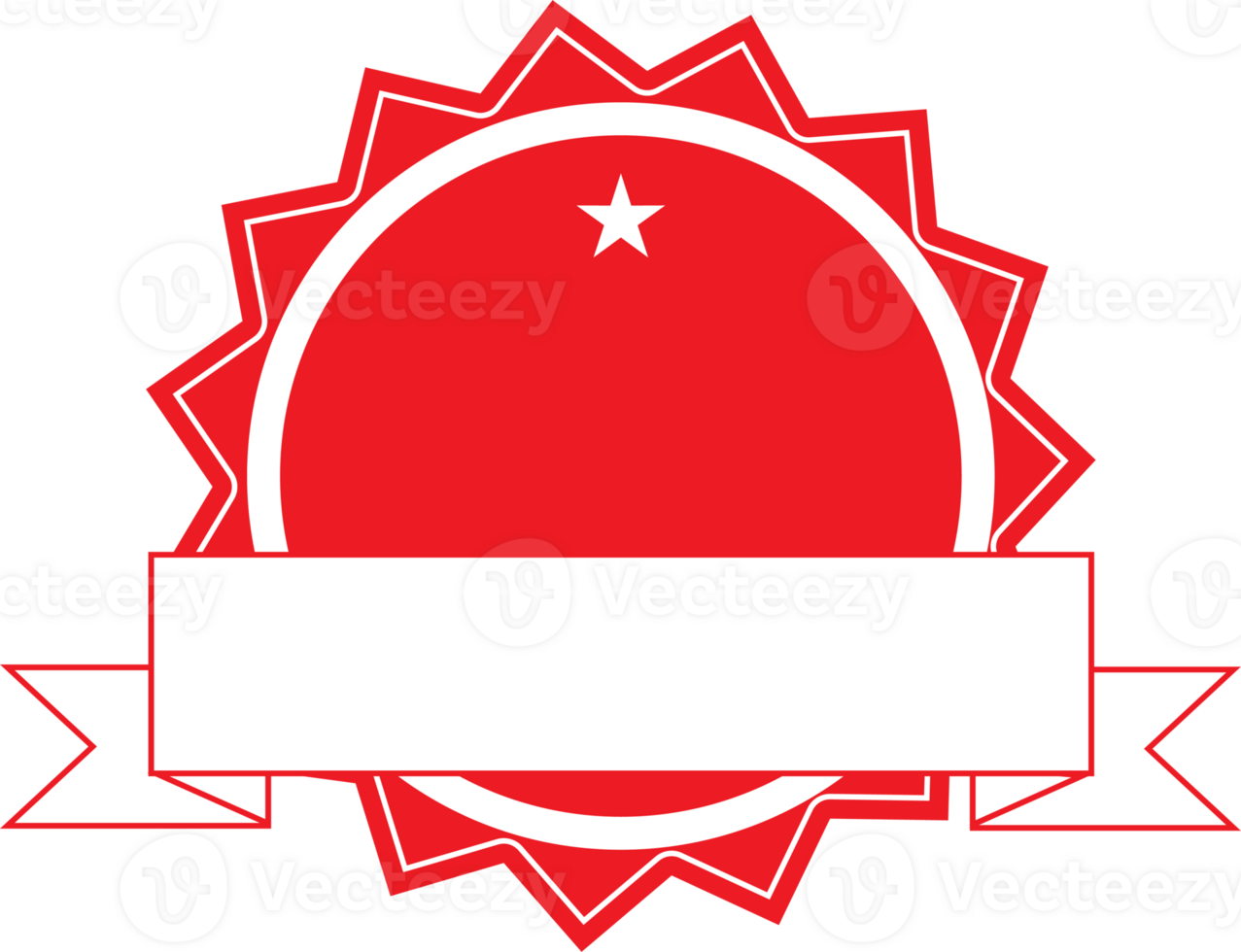 collection red badge label tag border design for reward winner guarantee decorate png