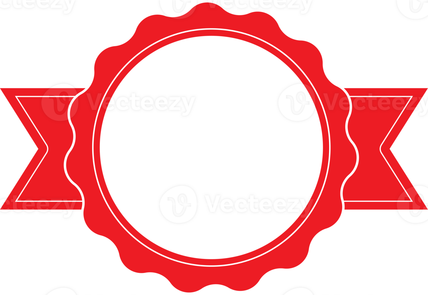 collection red badge label tag border design for reward winner guarantee decorate png