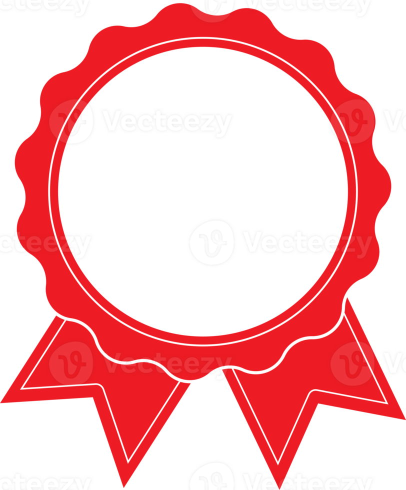 collection red badge label tag border design for reward winner guarantee decorate png