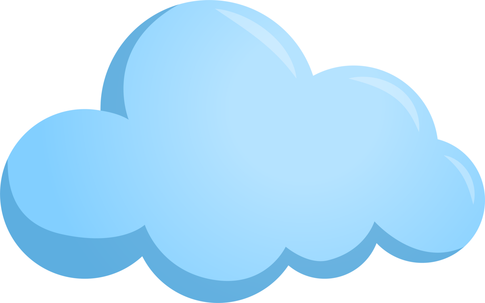 blue Sky cloud buble symbol forcast wheather isolate illustration gradient design png