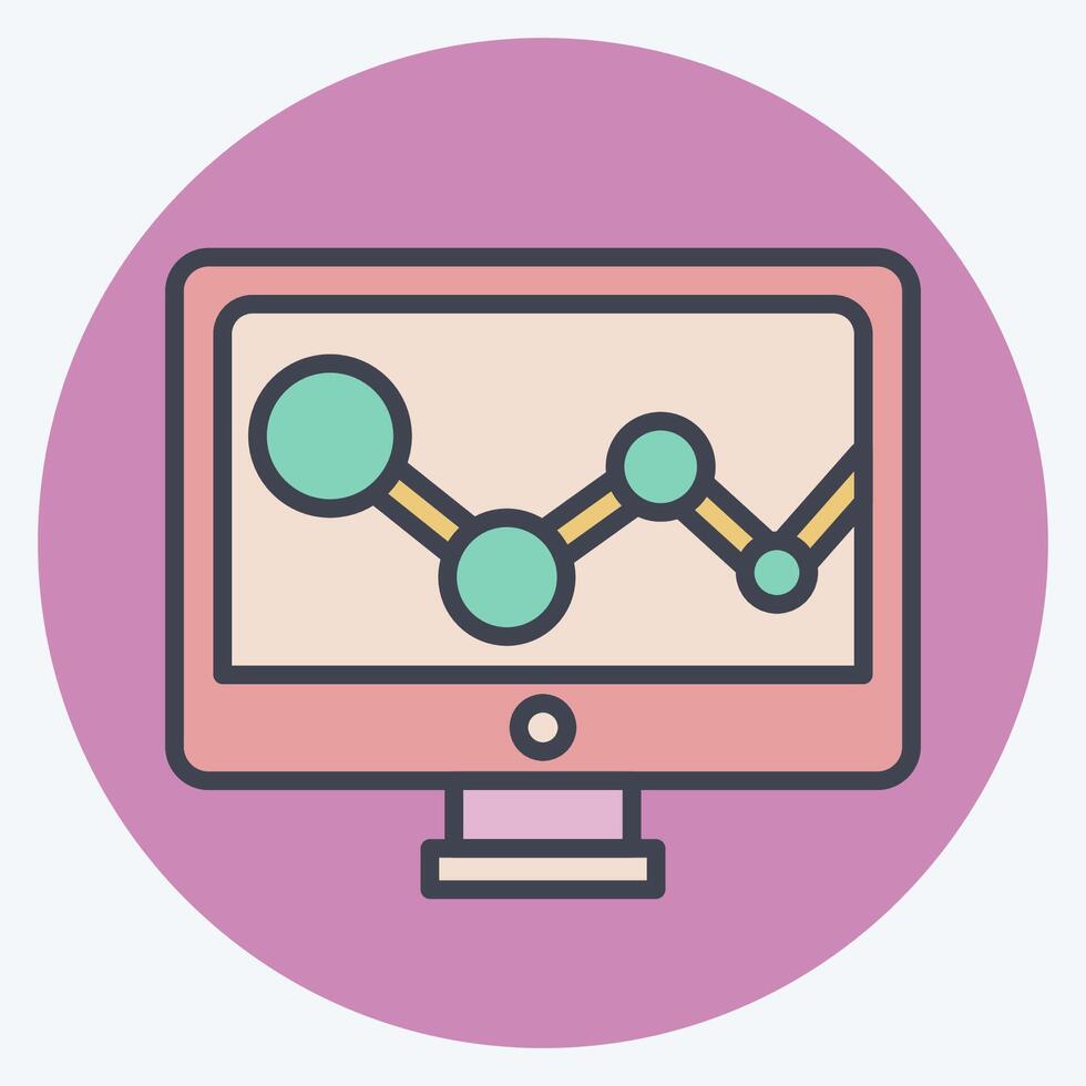 Icon Rating. related to Social Network symbol. color mate style. simple design illustration vector