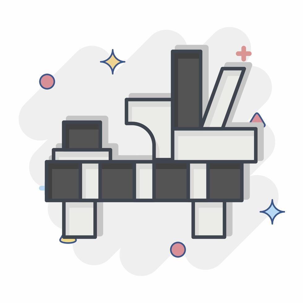 Icon Oil. related to Qatar symbol. comic style. simple design illustration. vector