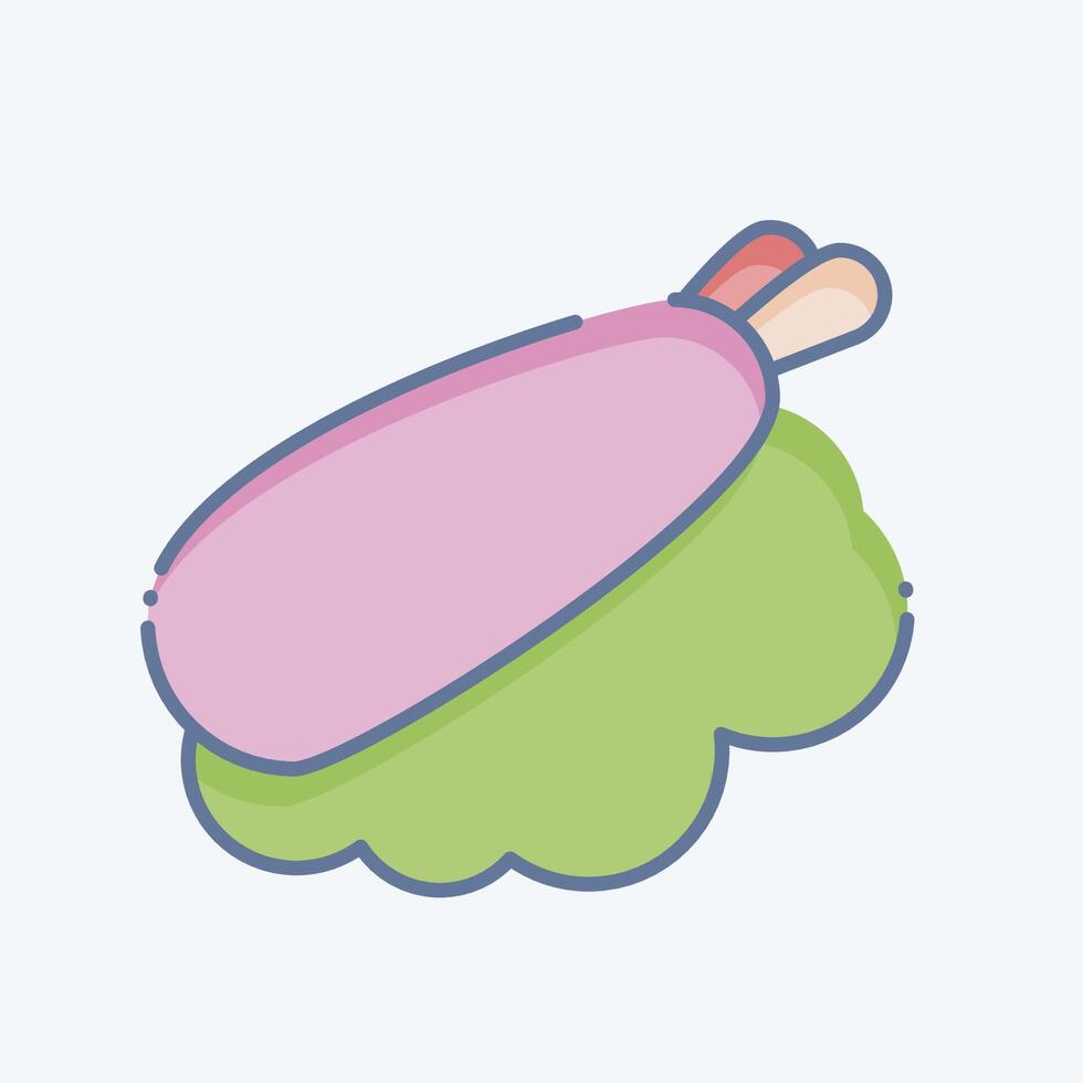 Icon Nigiri. related to Japan symbol. doodle style. simple design illustration. vector