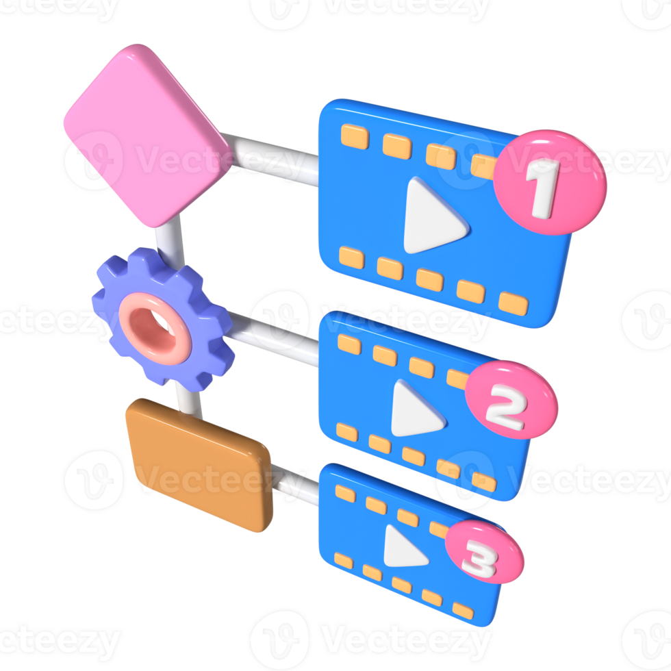 Algorithm Icon 3D Illustration Icon png