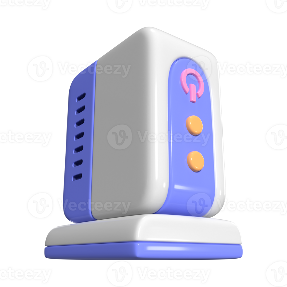 Modem 3D Illustration Icon png