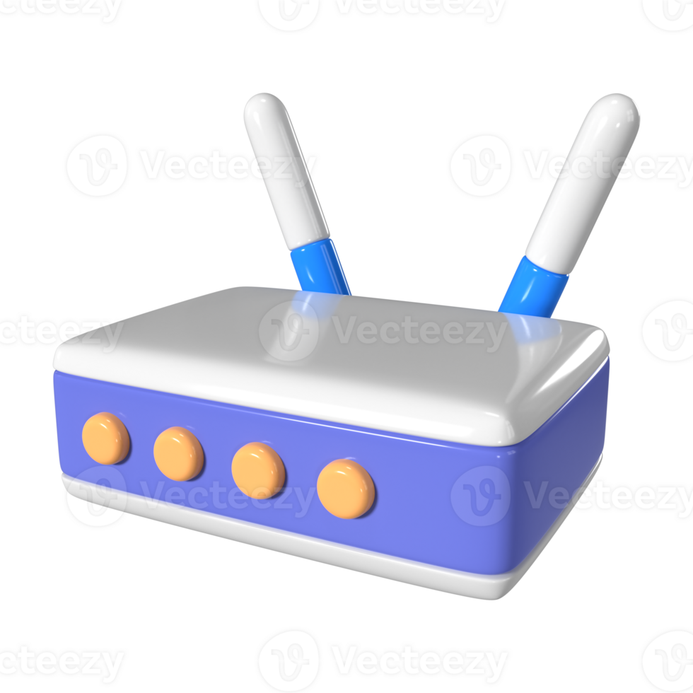 Router 3D Illustration Icon png