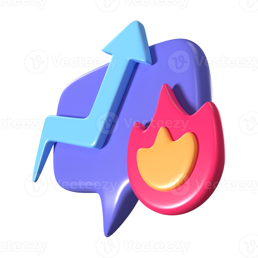 Trends 3D Illustration Icon png