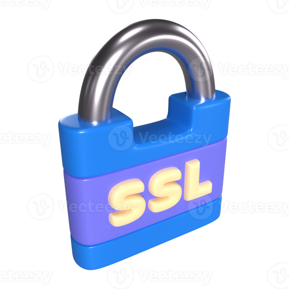 ssl 3d illustrazione icona png