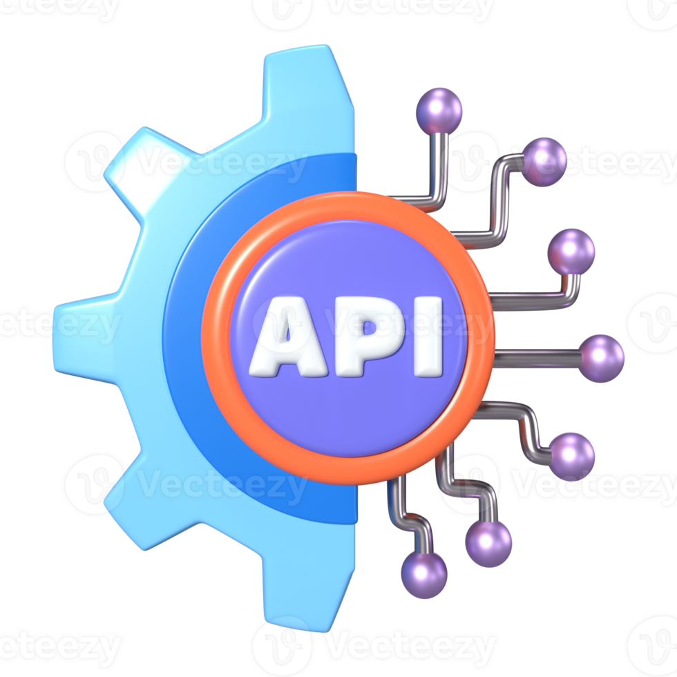 API 3D Illustration Icon png