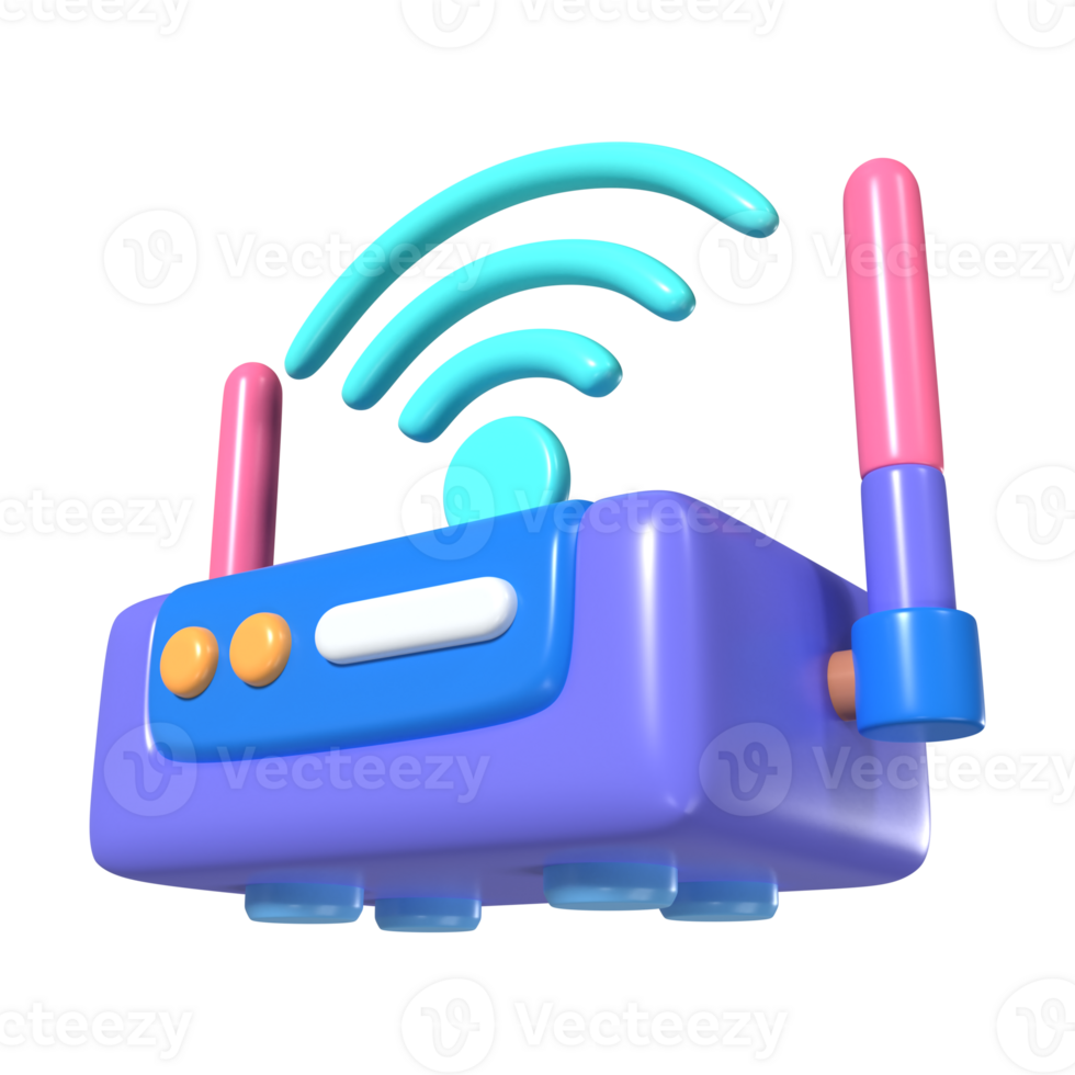 Router 3D Illustration Icon png