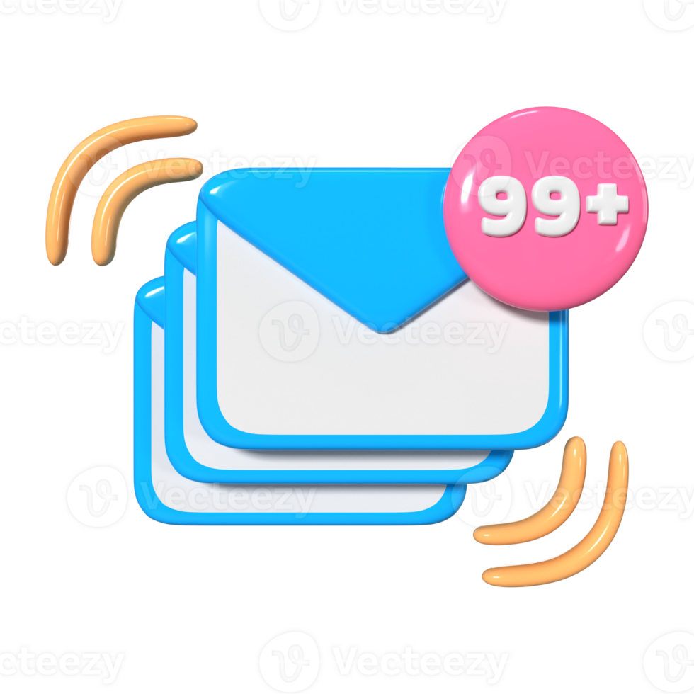 Spam 3D Illustration Icon png