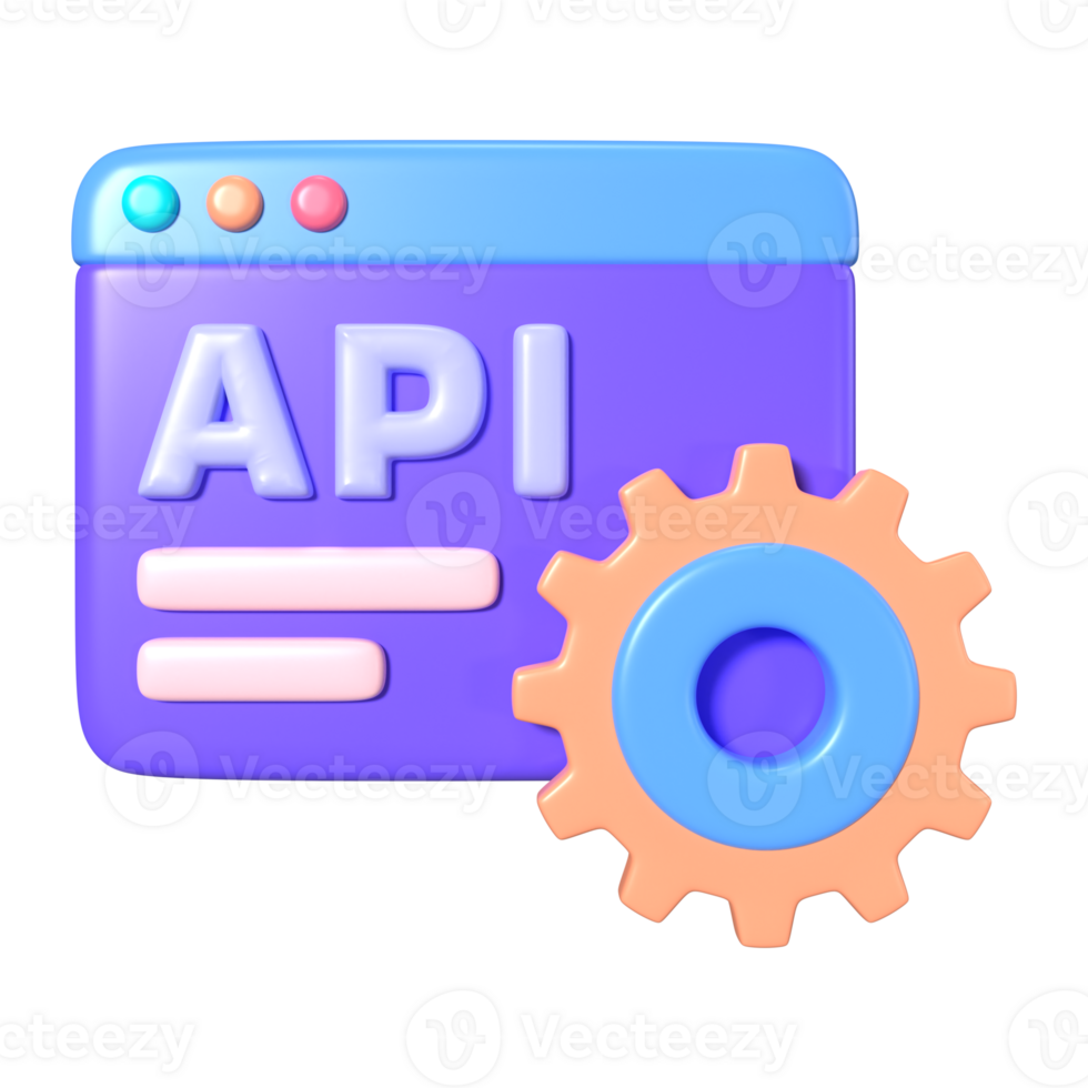 API 3D Illustration Icon 41639068 PNG