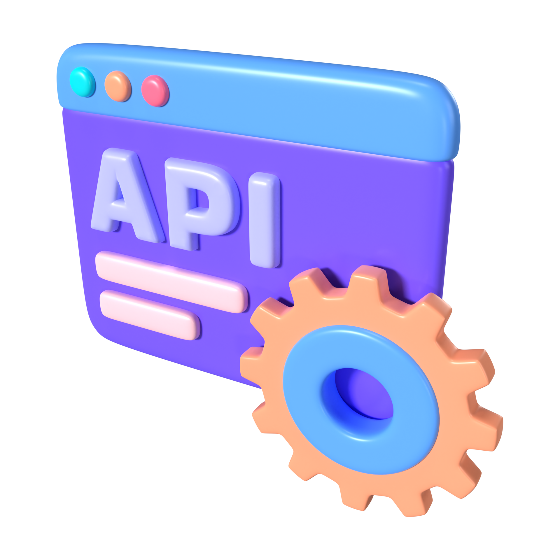 API 3D Illustration Icon 41639081 PNG