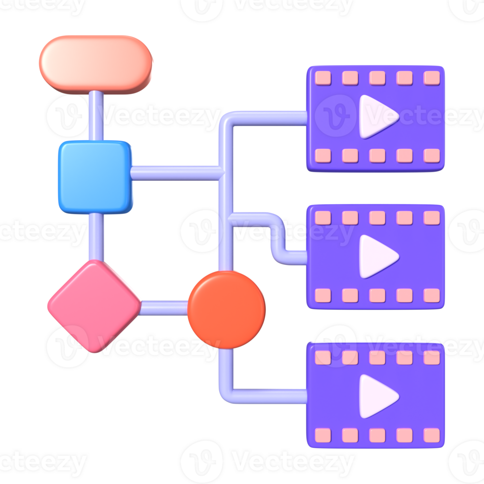 Algorithm Icon 3D Illustration Icon png