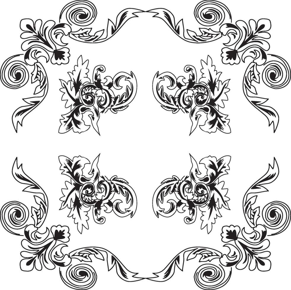 baroque and greek texture seamless pattern vector