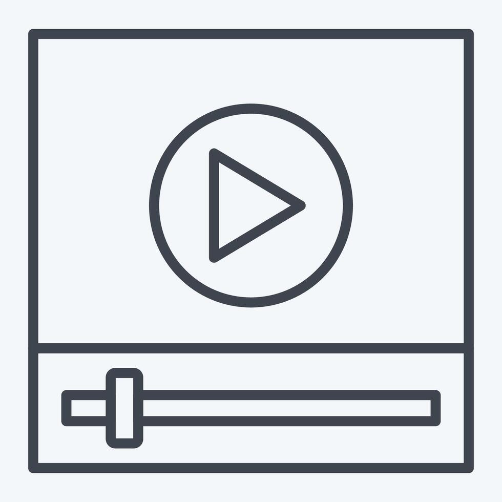 Icon Tools. related to Social Network symbol. line style. simple design illustration vector