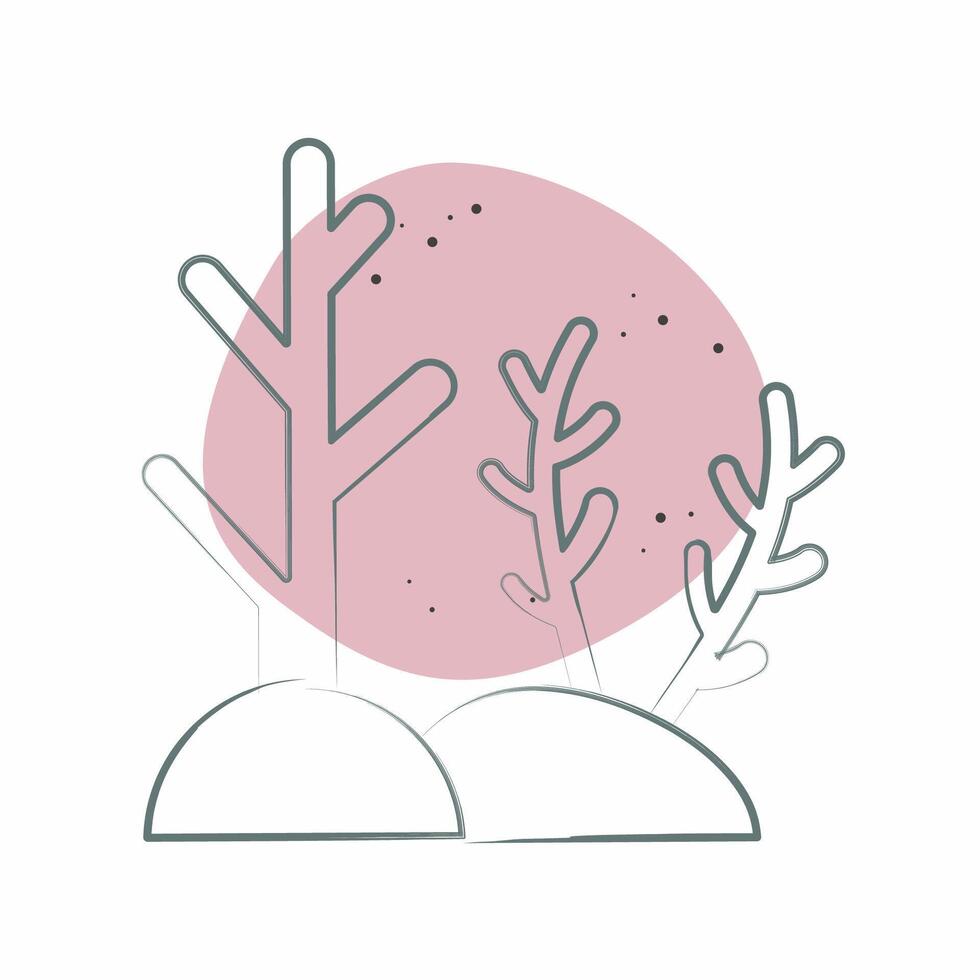 Icon Ocean. related to Diving symbol. Color Spot Style. simple design illustration vector