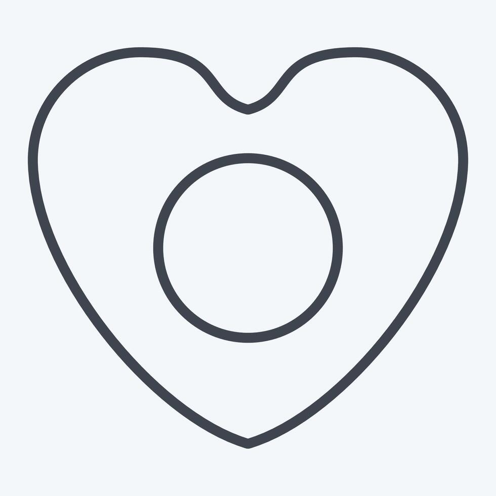 Icon Japan. related to Japan symbol. line style. simple design illustration. vector