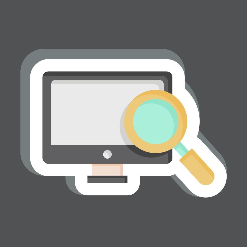 Sticker Scan. related to Social Network symbol. simple design illustration vector