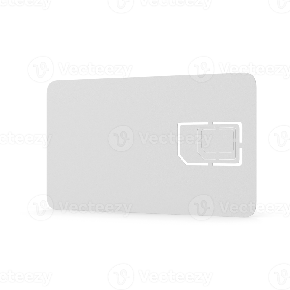 sjabloon voor mobiel communicatie bedrijf identiteit met mini, micro, en nano telefoon sim kaart en microchip houder, realistisch 3d illustratie geïsoleerd Aan achtergrond. communicatie technologie png