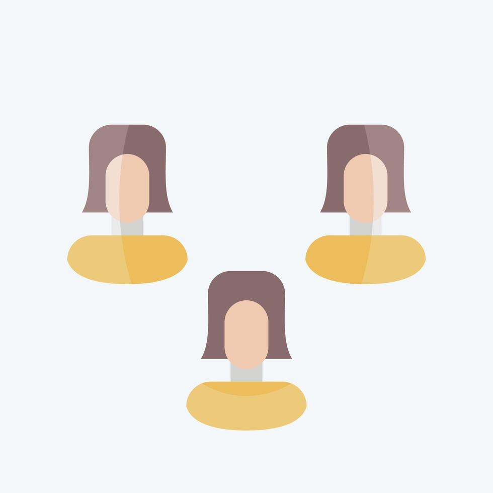 Icon Poll. related to Social Network symbol. flat style. simple design illustration vector