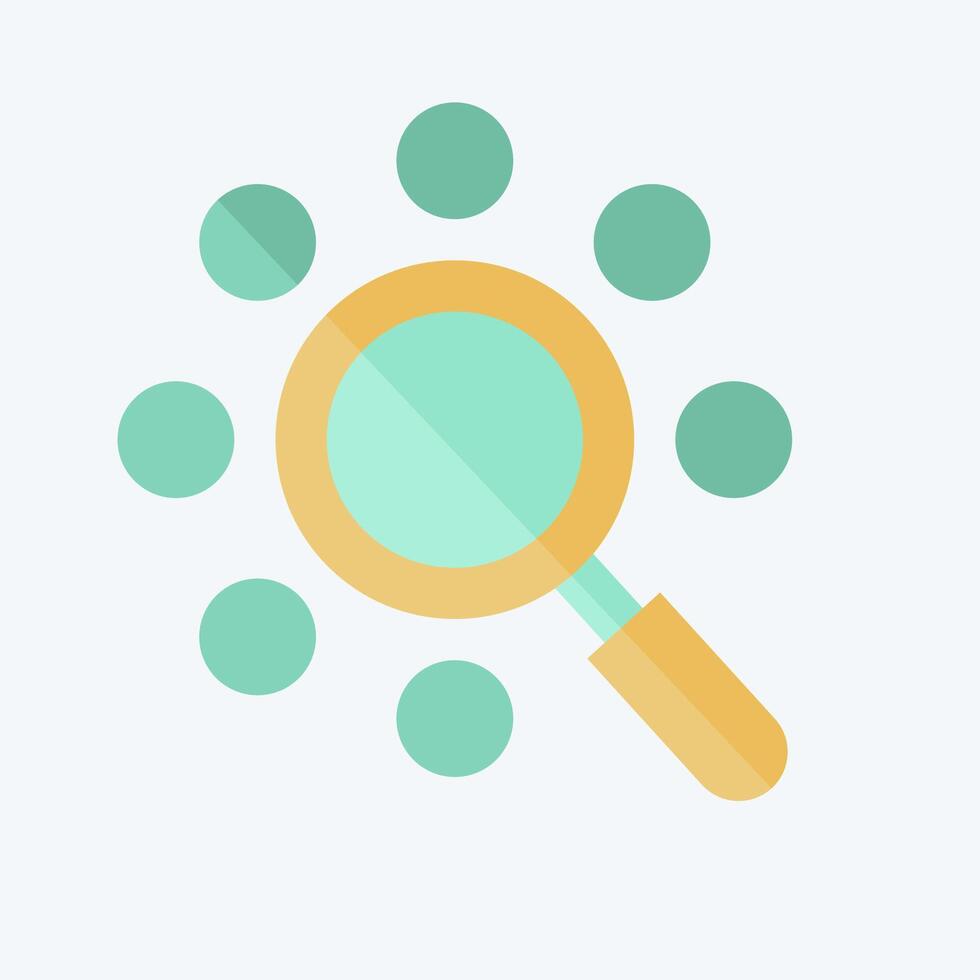 Icon Search. related to Social Network symbol. flat style. simple design illustration vector