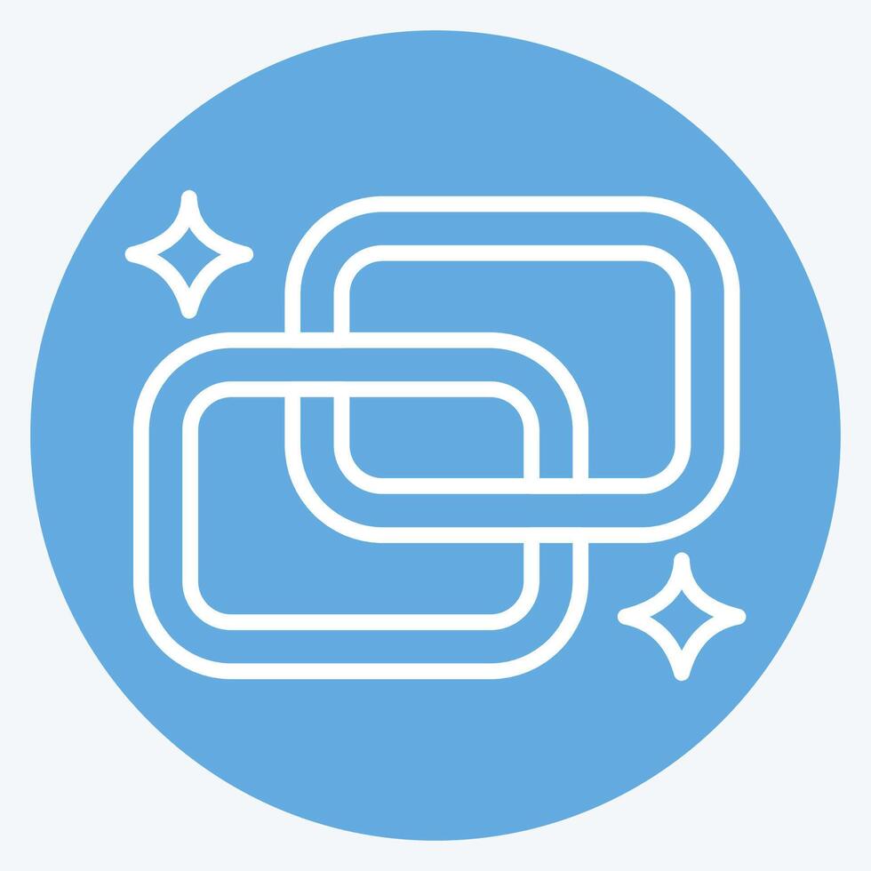 Icon Link. related to Social Network symbol. blue eyes style. simple design illustration vector