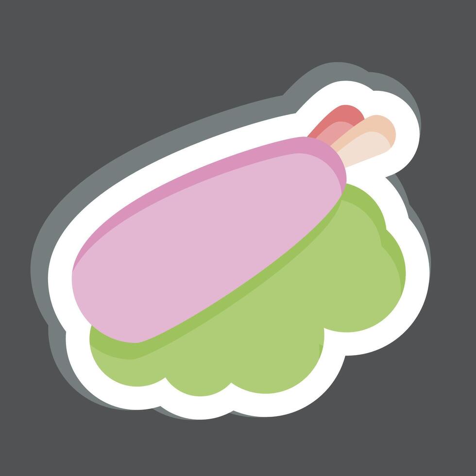 Sticker Nigiri. related to Japan symbol. simple design illustration. vector