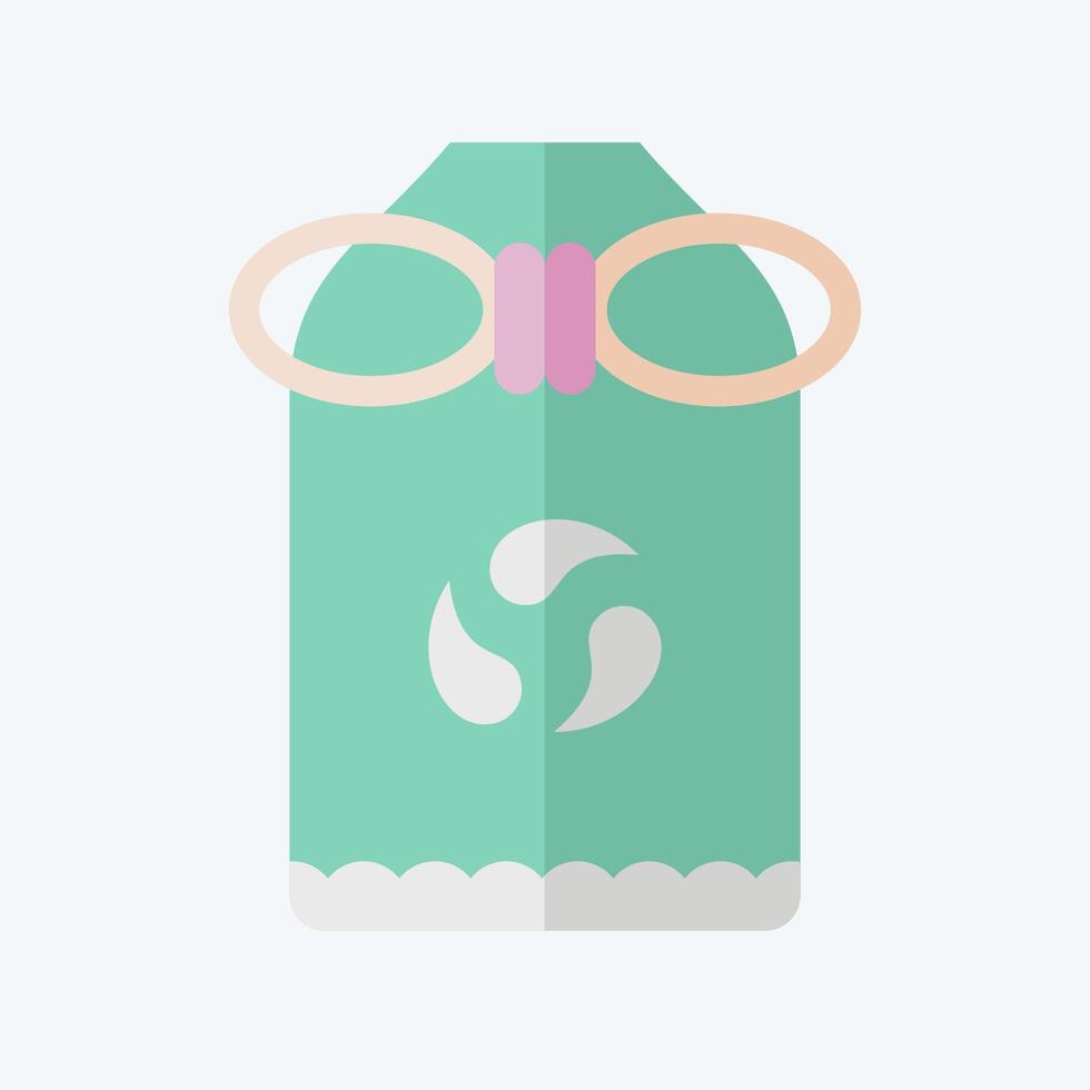 Icon Omamori. related to Japan symbol. flat style. simple design illustration. vector