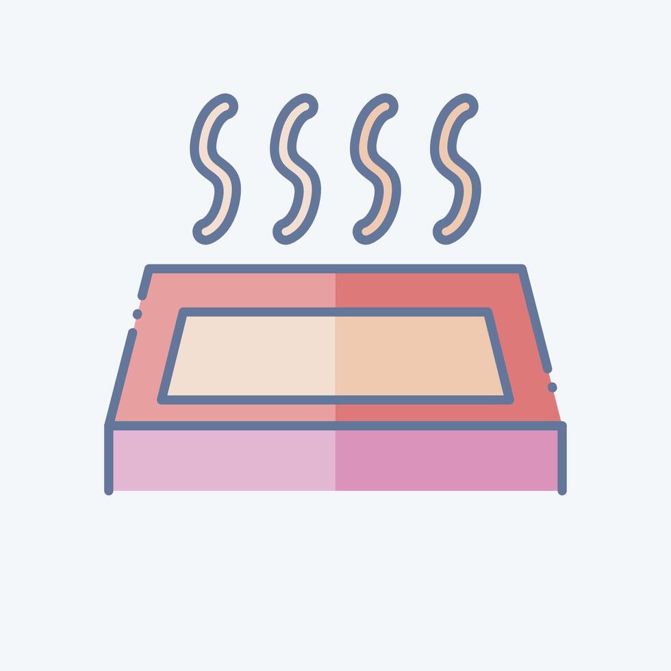 Icon Onsen. related to Japan symbol. doodle style. simple design illustration. vector