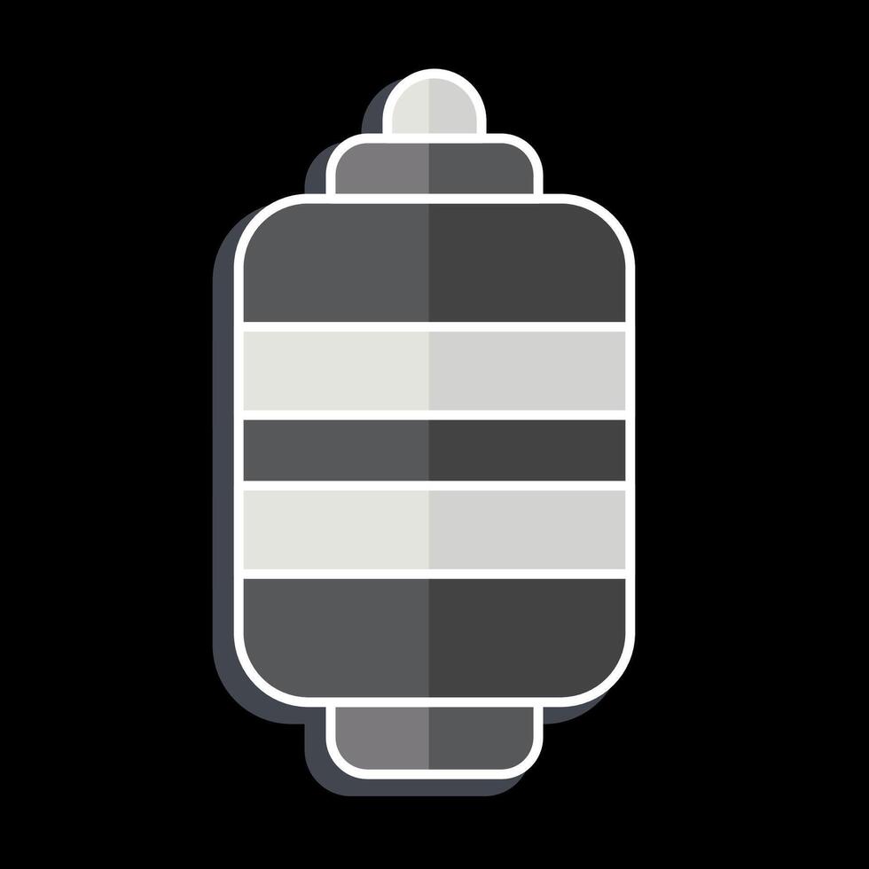 Icon Paper Lantern. related to Japan symbol. glossy style. simple design illustration. vector
