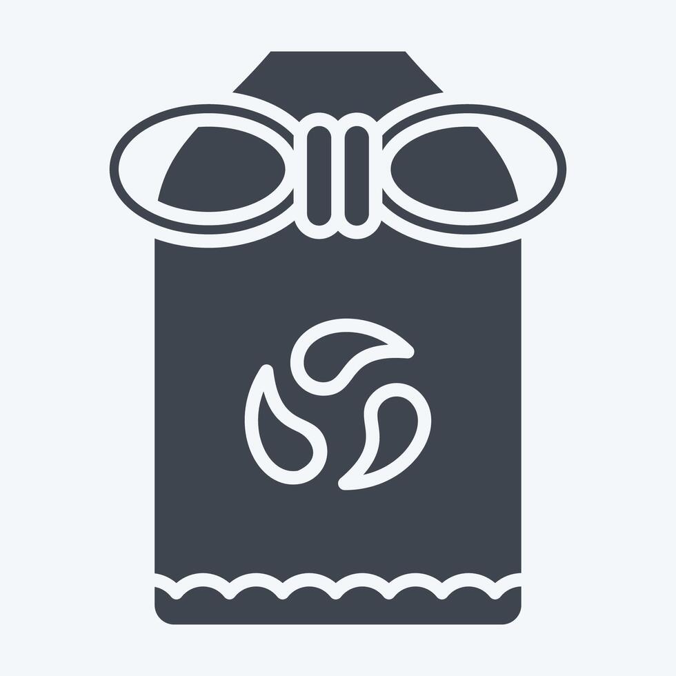 Icon Omamori. related to Japan symbol. glyph style. simple design illustration. vector