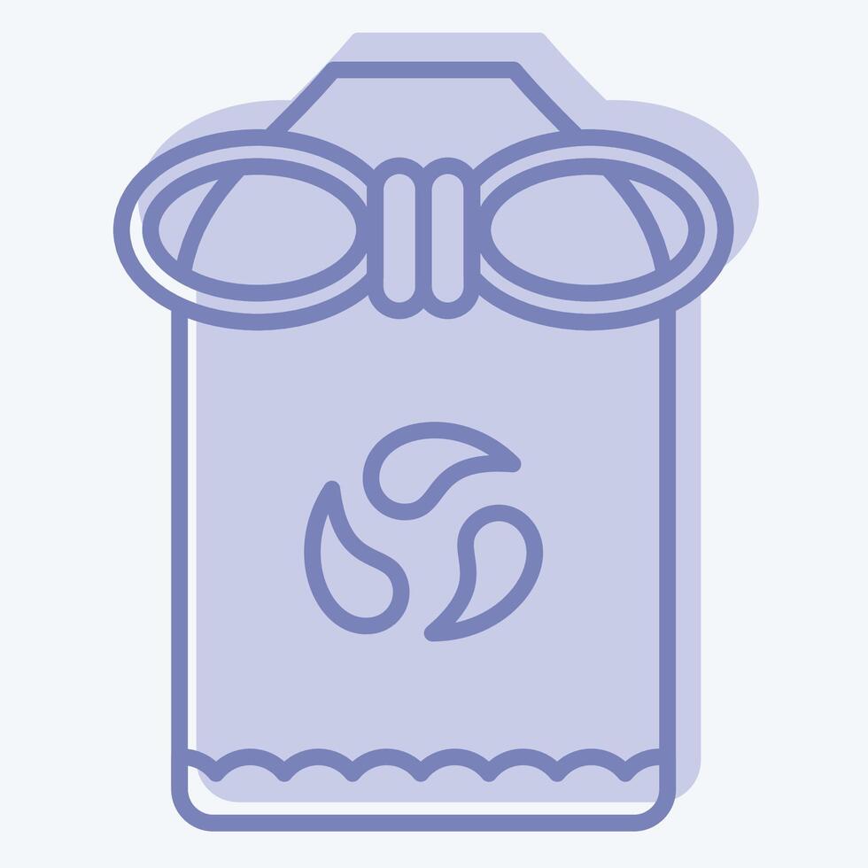 Icon Omamori. related to Japan symbol. two tone style. simple design illustration. vector