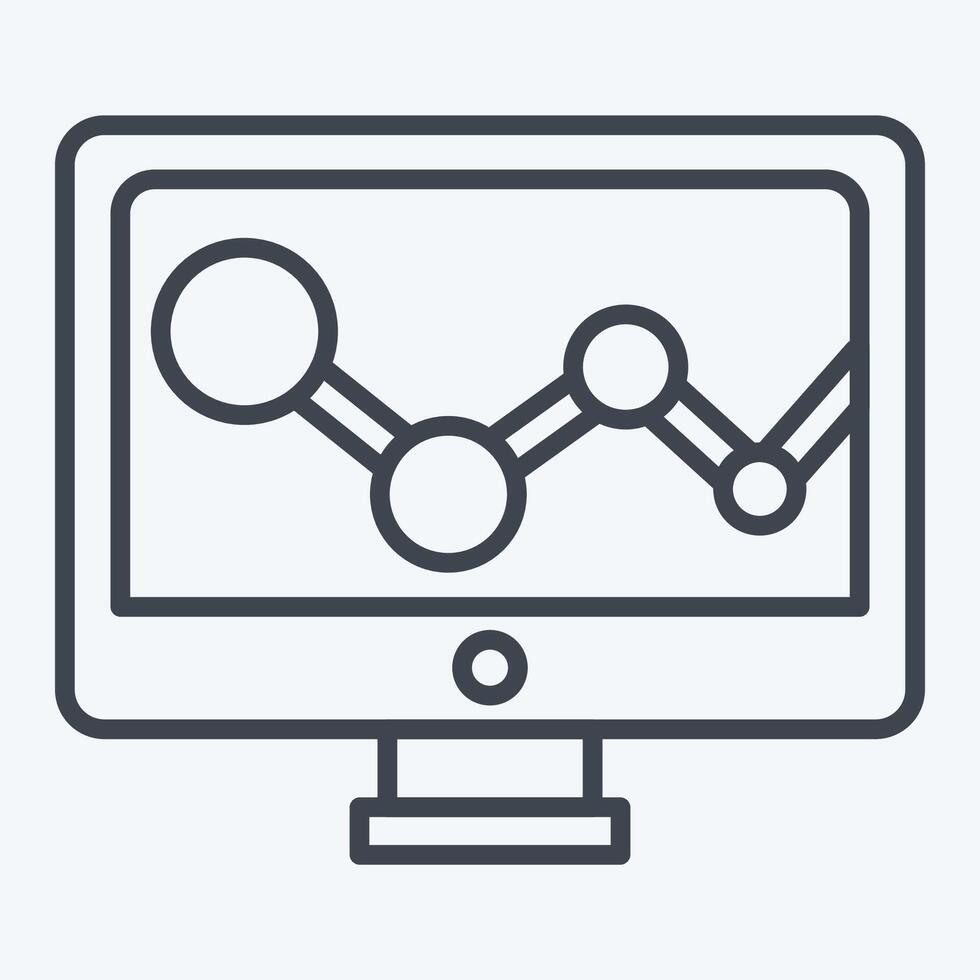 Icon Rating. related to Social Network symbol. line style. simple design illustration vector