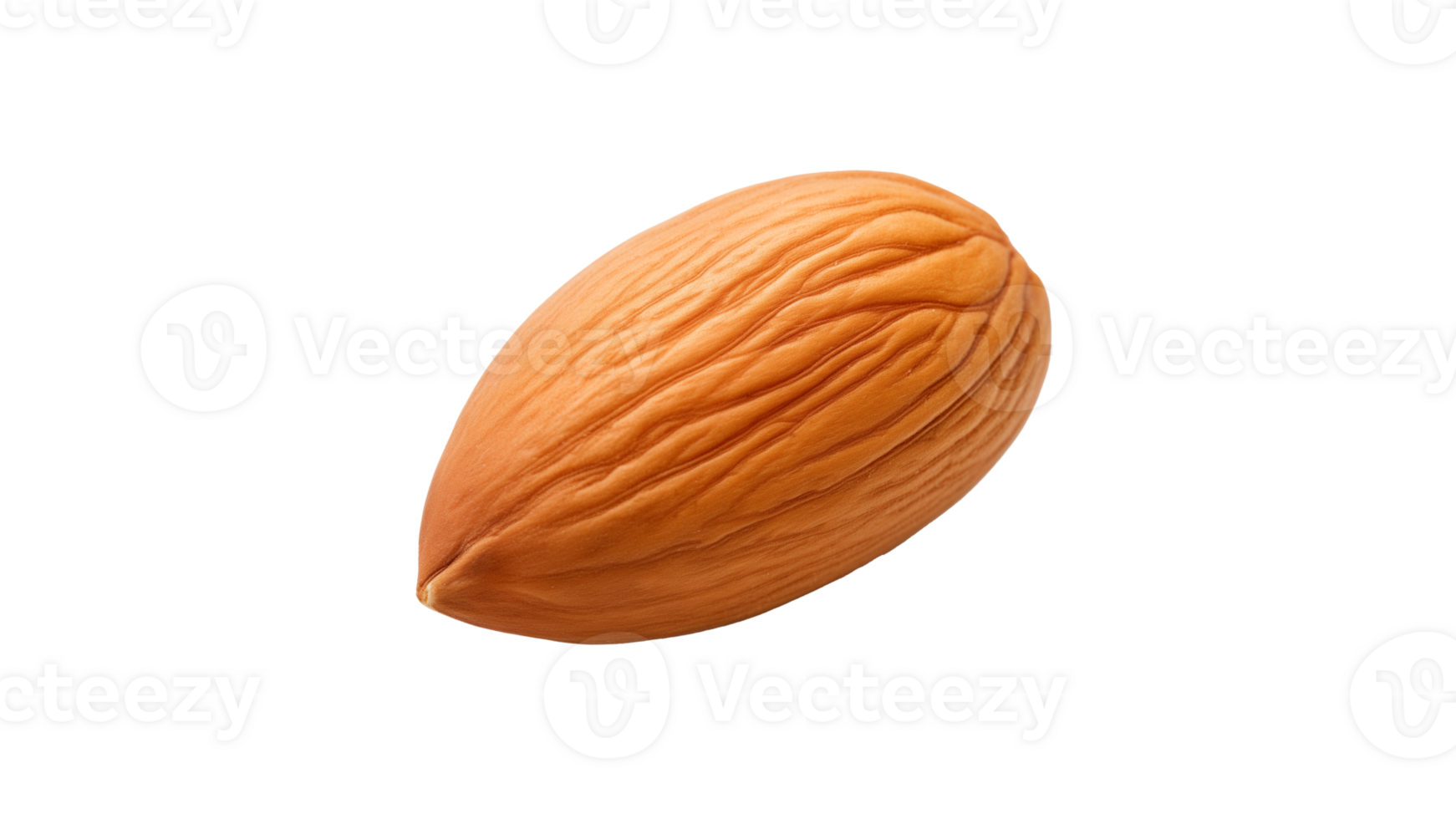 AI generated Almond cut out. Isolated almond on transparent background png