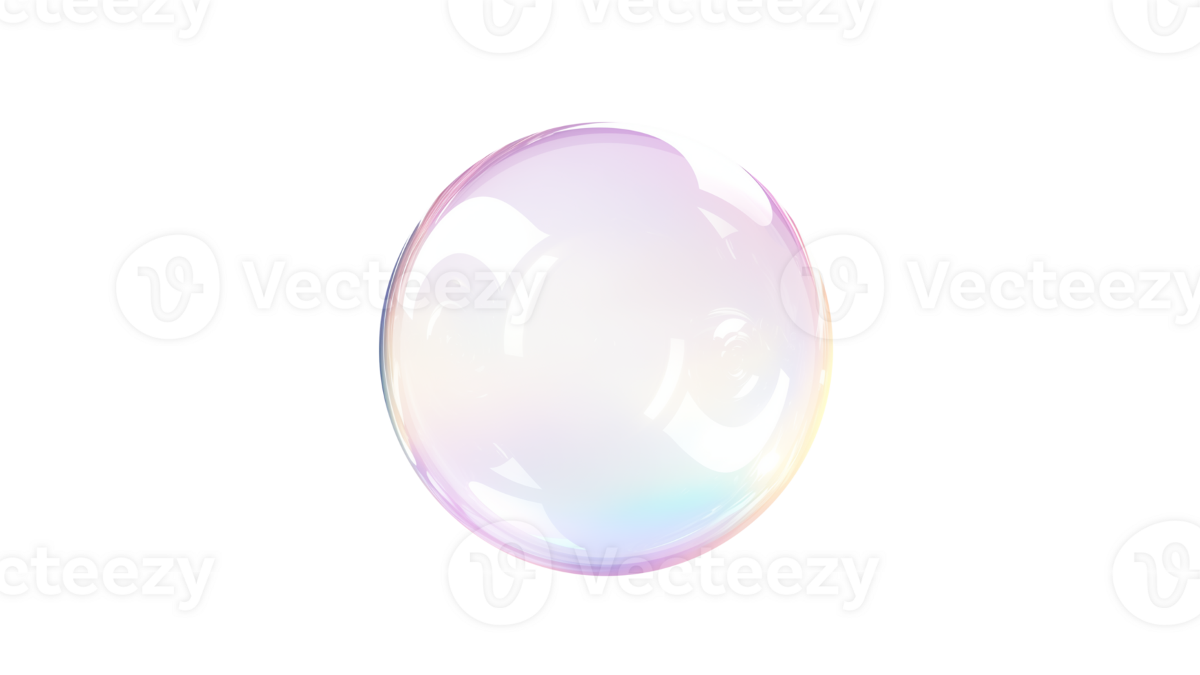 AI generated Isolated soap bubble cut out. Soap bubble on transparent background png