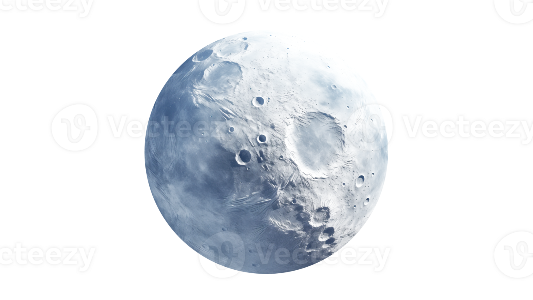 AI generated Isolated moon cut out. Moon on transparent background