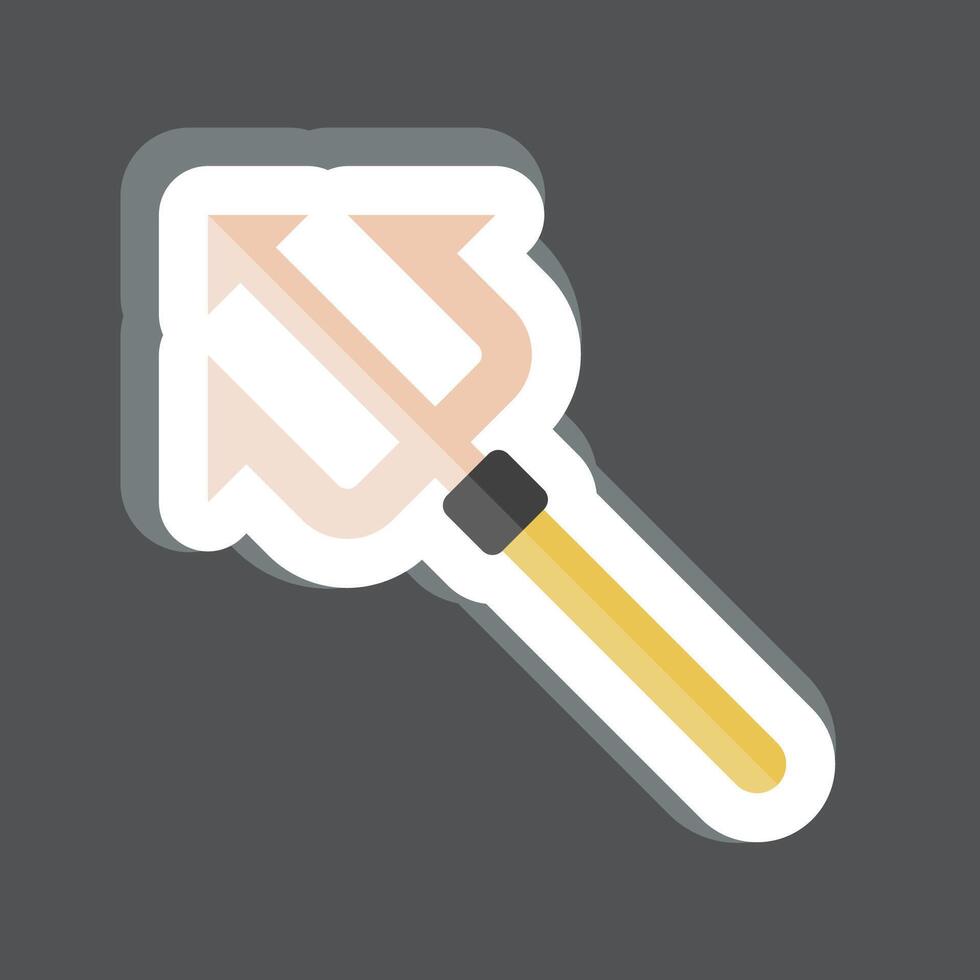 Sticker Trident. related to Diving symbol. simple design illustration vector